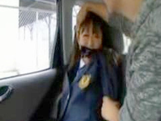 Wild Nippon Schoolgirl with XXX Car Sex